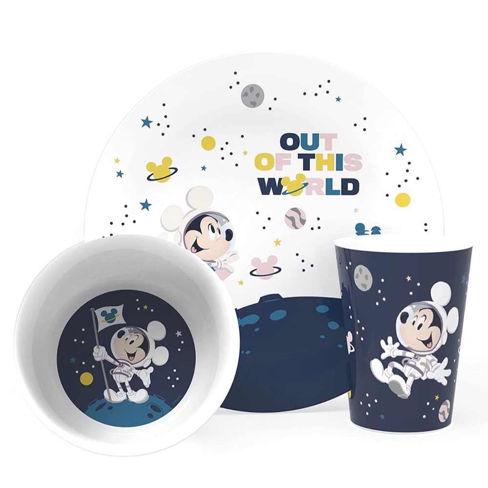 New - 3 Pcs Zak Designs Disney Mickey Mouse Kids Melamine
Dinnerware Set